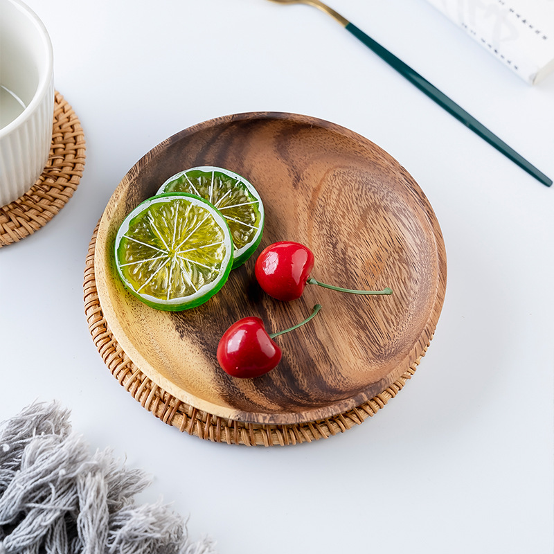 Wooden Dinner Plates Household - Food In Japanese Snacks บทวิจารณ์และราคา