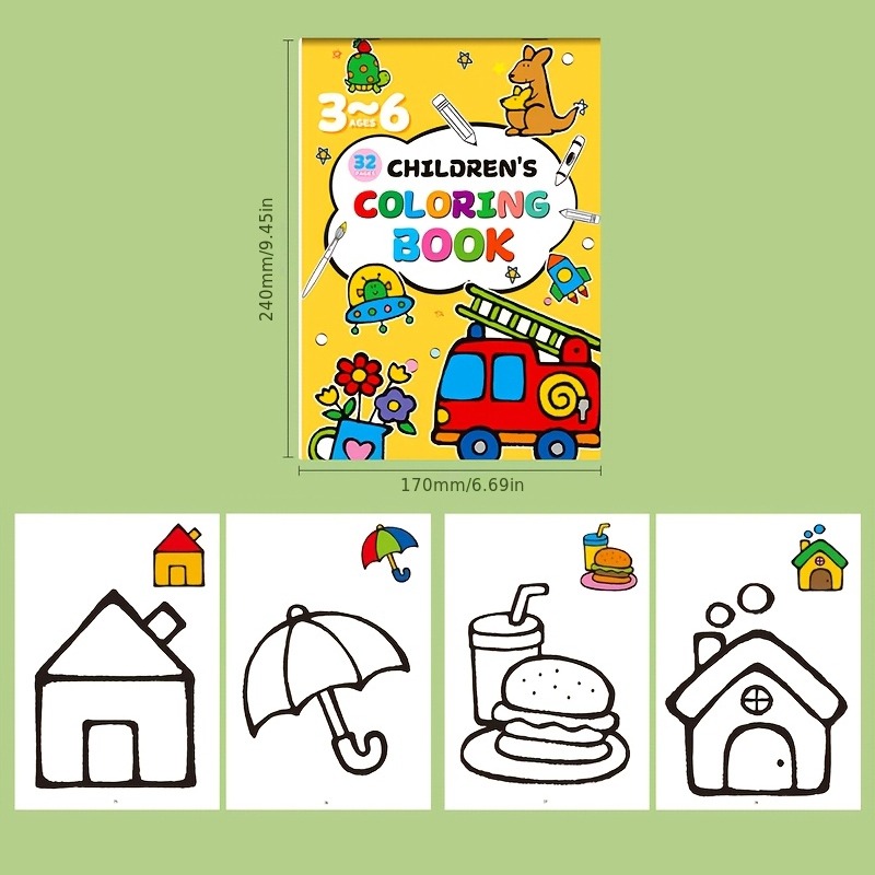 Children's Drawing Book, Conta - Food Snacks Coloring Book บทวิจารณ์และราคา