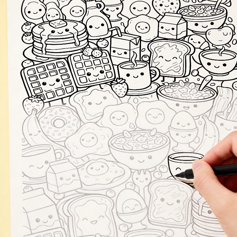 An Adult Decompression and Med - Food Snacks Coloring Book บทวิจารณ์และราคา