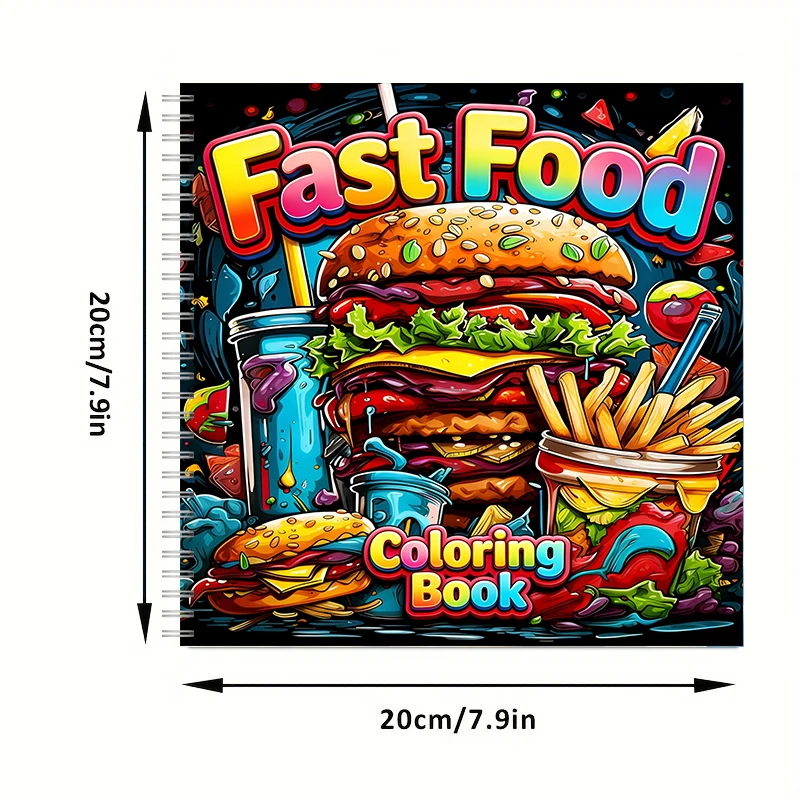 Fast Food Coloring Book for Ad - Food Snacks Coloring Book บทวิจารณ์และราคา