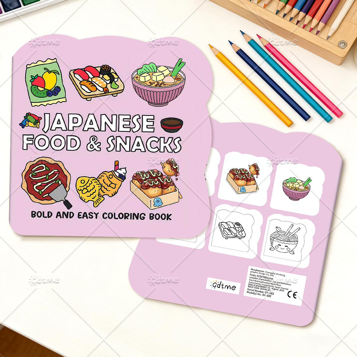 JAPANESE FOOD & SNACKS Irregul - Food Snacks Coloring Book บทวิจารณ์และราคา
